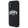 DKNY DKHMP16SSNYACH iPhone 16 6.1       czarny/black hardcase Silicone White Printed Logo MagSafe
